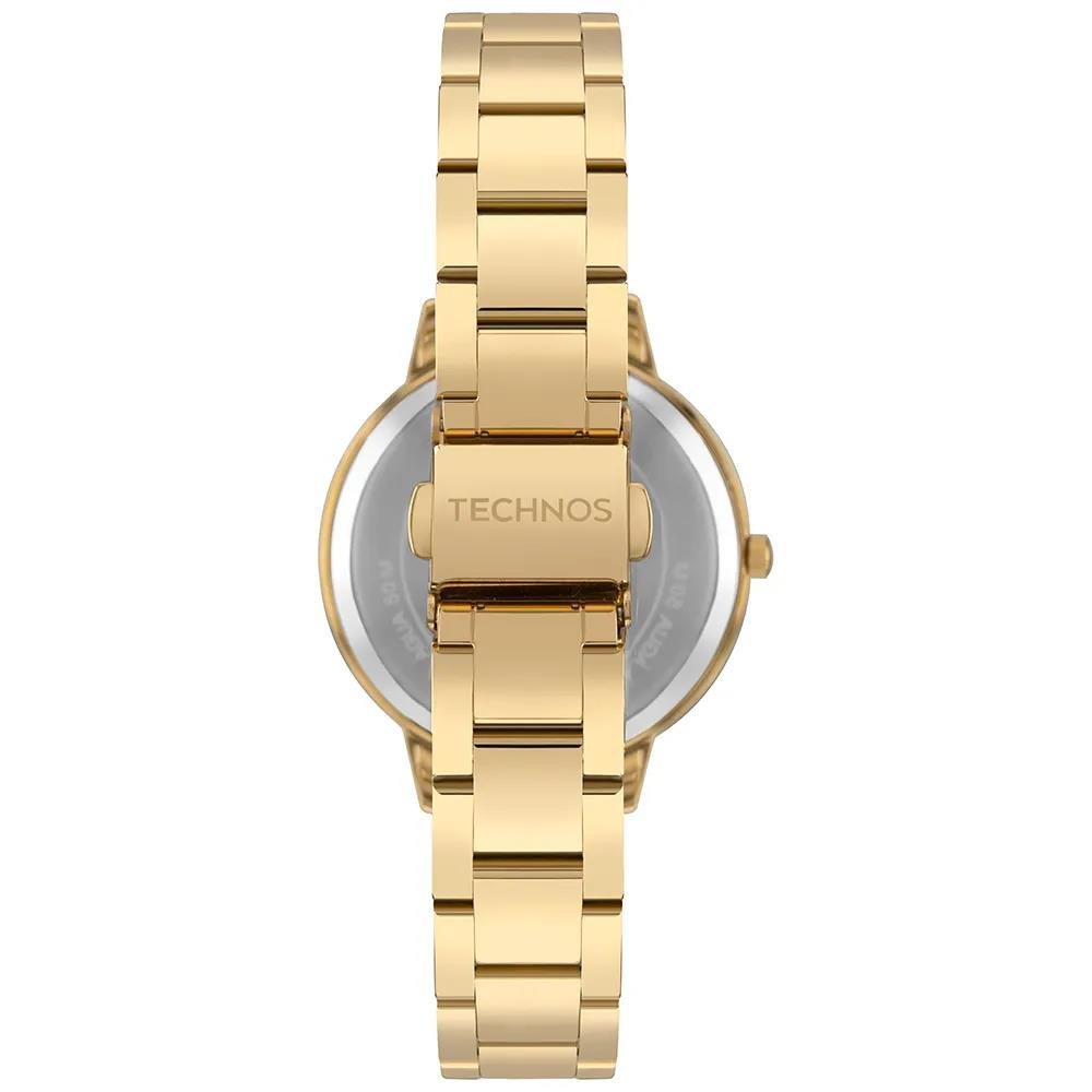 Relógio Technos Feminino Ref: 2035nby/1x Elegance Dourado Dourado 3