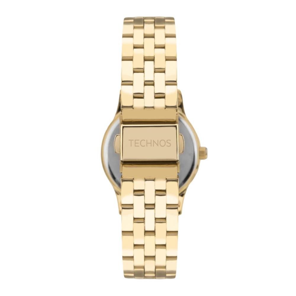 Relógio Technos Feminino Ref: 2036nbn/1x Fashion Dourado Dourado 2