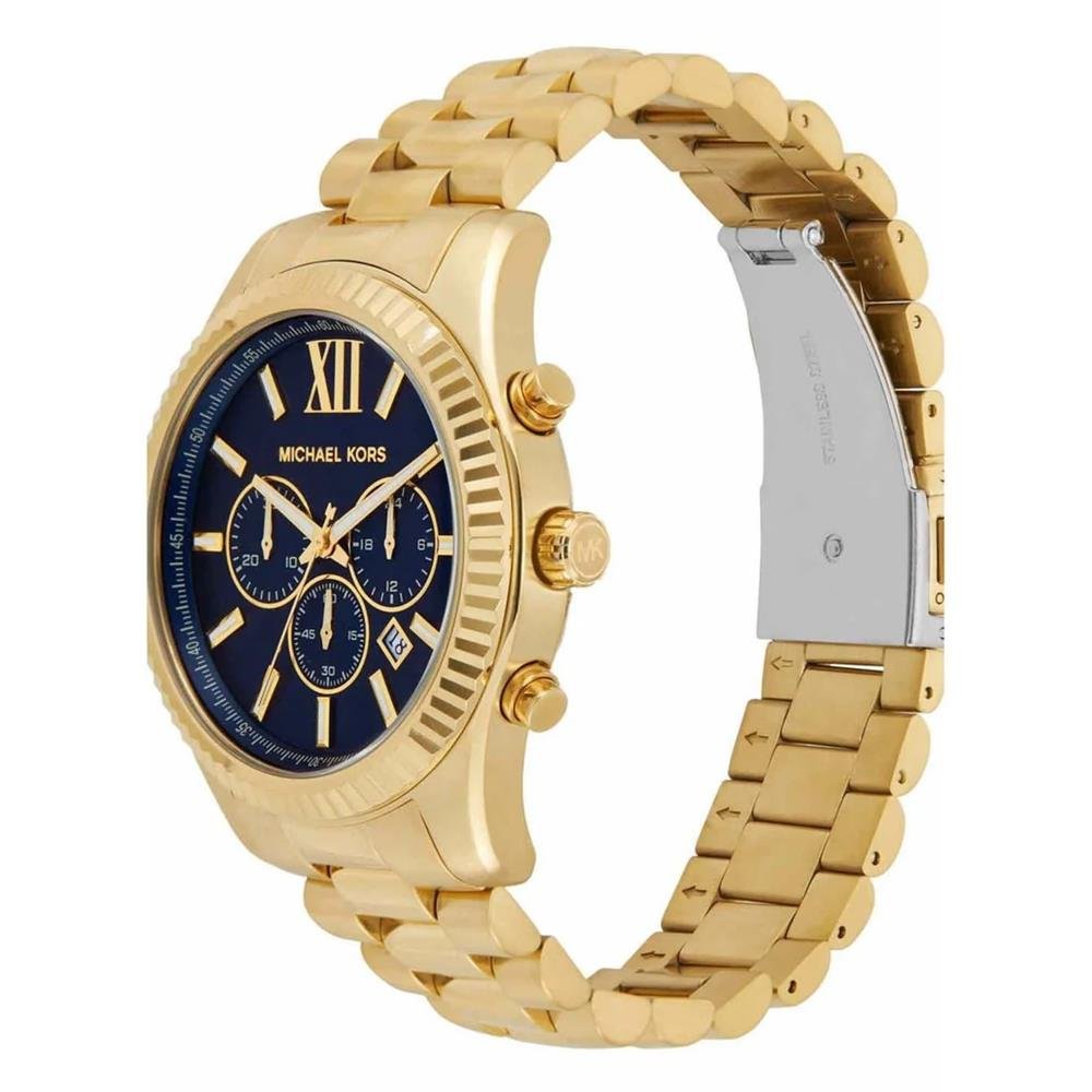 Relógio Michael Kors Feminino Ref: Mk9153/1dn Cronógrafo Dourado Dourado 2