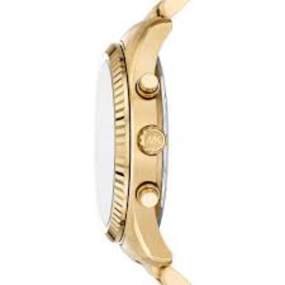 Relógio Michael Kors Feminino Ref: Mk9153/1dn Cronógrafo Dourado Dourado 3