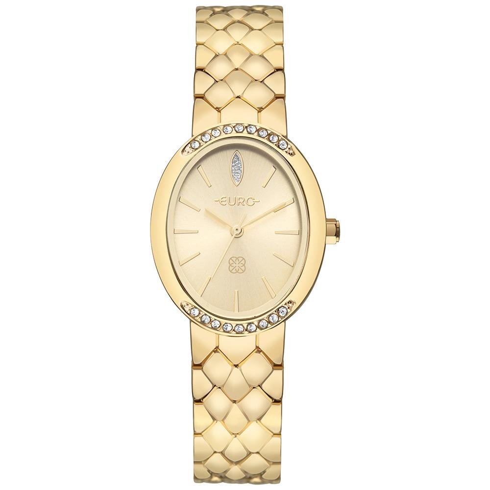 Relógio Euro Feminino Ref: Eu2035zaf/4d Bracelete Oval Dourado