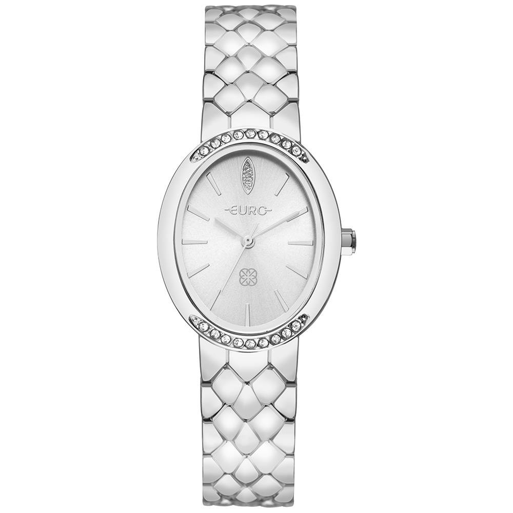 Relógio Euro Feminino Ref: Eu2035zae/4x Bracelete Oval Prateado