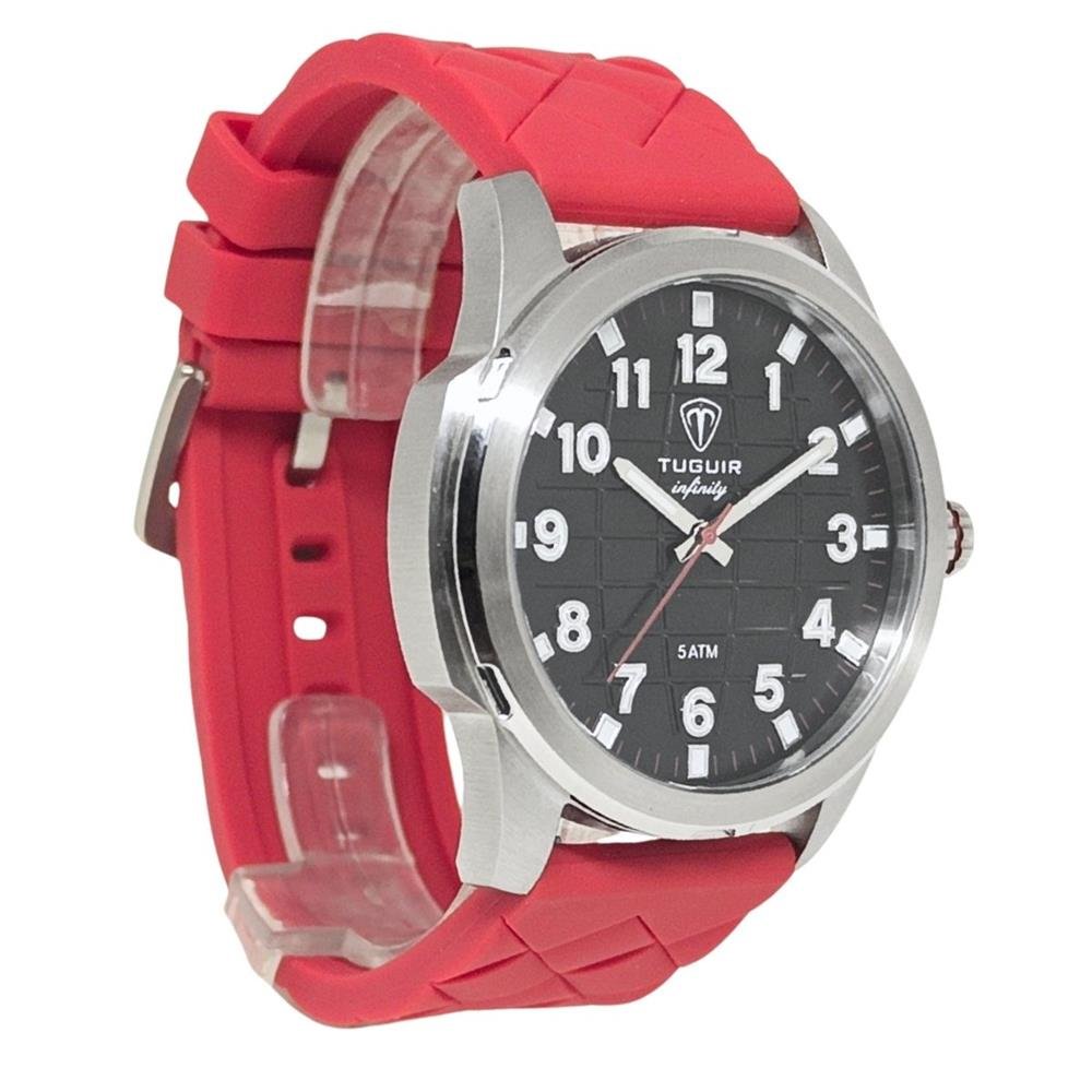 Relógio Tuguir Masculino Ref: Tgi37123 Esportivo Aço Prateado Prata 2