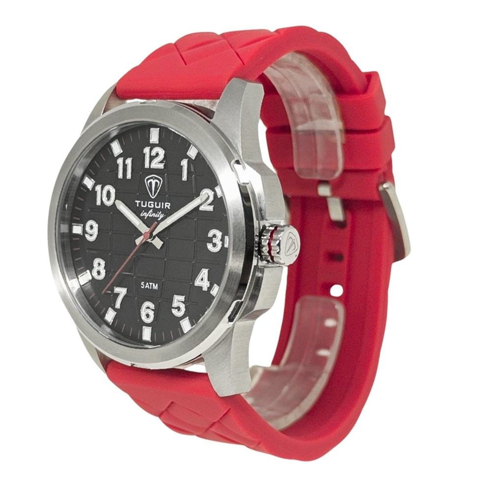 Relógio Tuguir Masculino Ref: Tgi37123 Esportivo Aço Prateado Prata 3