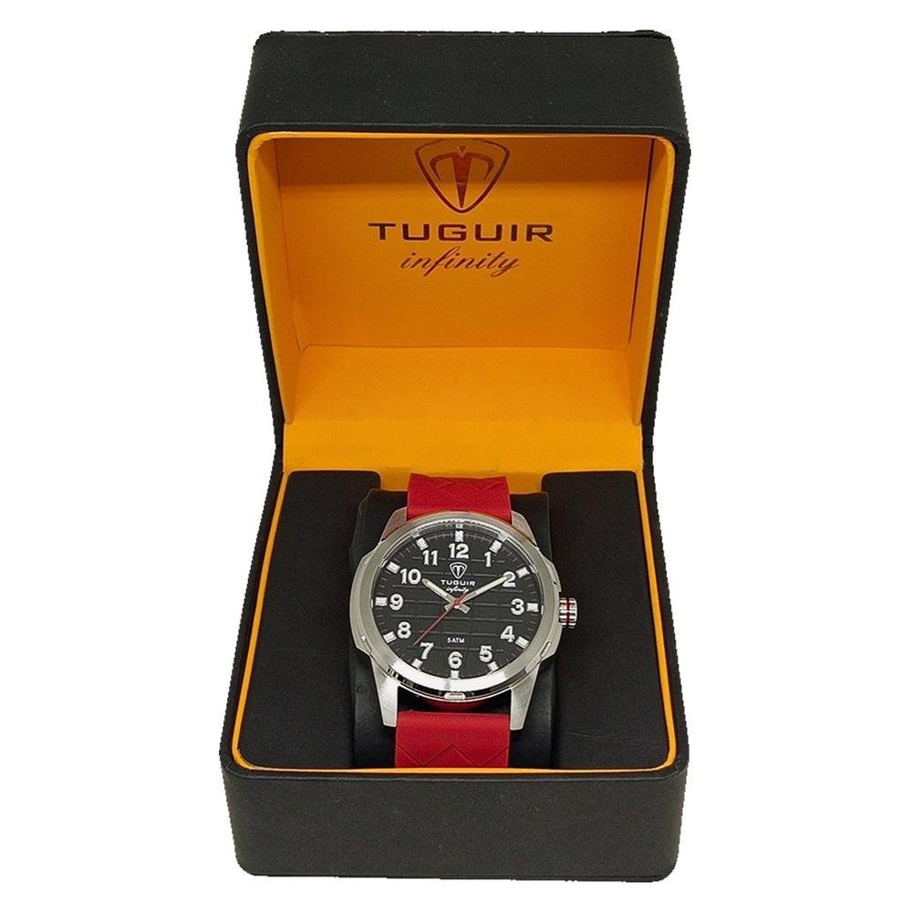 Relógio Tuguir Masculino Ref: Tgi37123 Esportivo Aço Prateado Prata 5