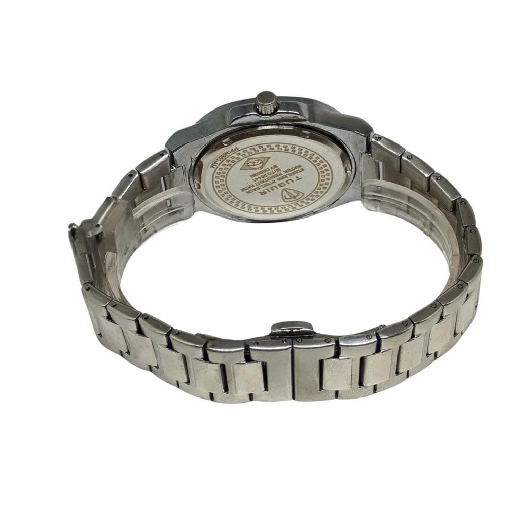 Relógio Tuguir Masculino Ref: Tg30441 Casual Retangular Prateado Prata 2