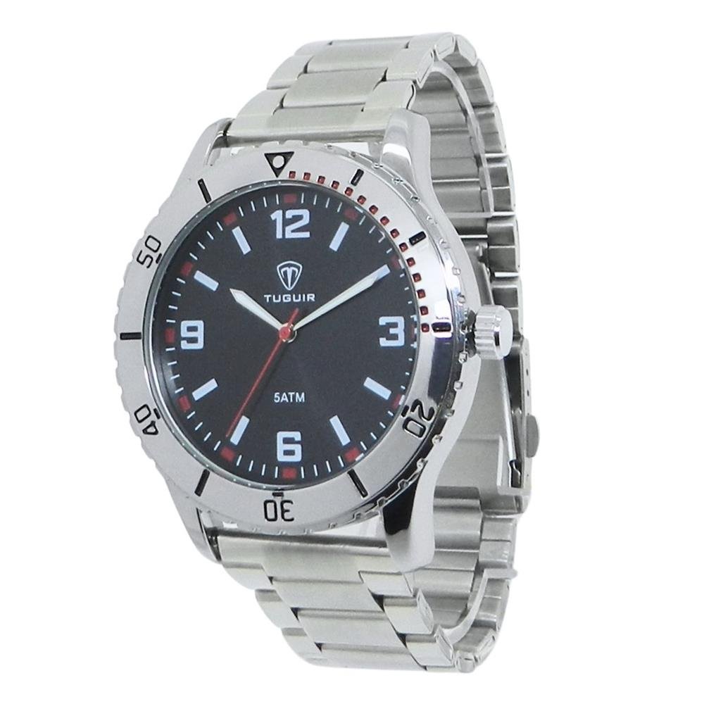 Relógio Tuguir Masculino Ref: Tg30367 Casual Prateado Prata 2