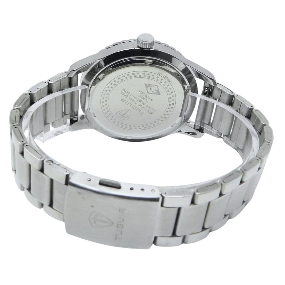 Relógio Tuguir Masculino Ref: Tg30367 Casual Prateado Prata 4