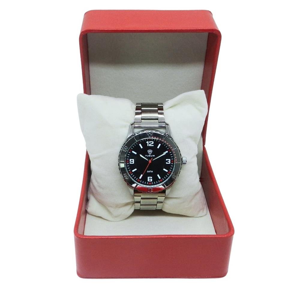 Relógio Tuguir Masculino Ref: Tg30367 Casual Prateado Prata 5
