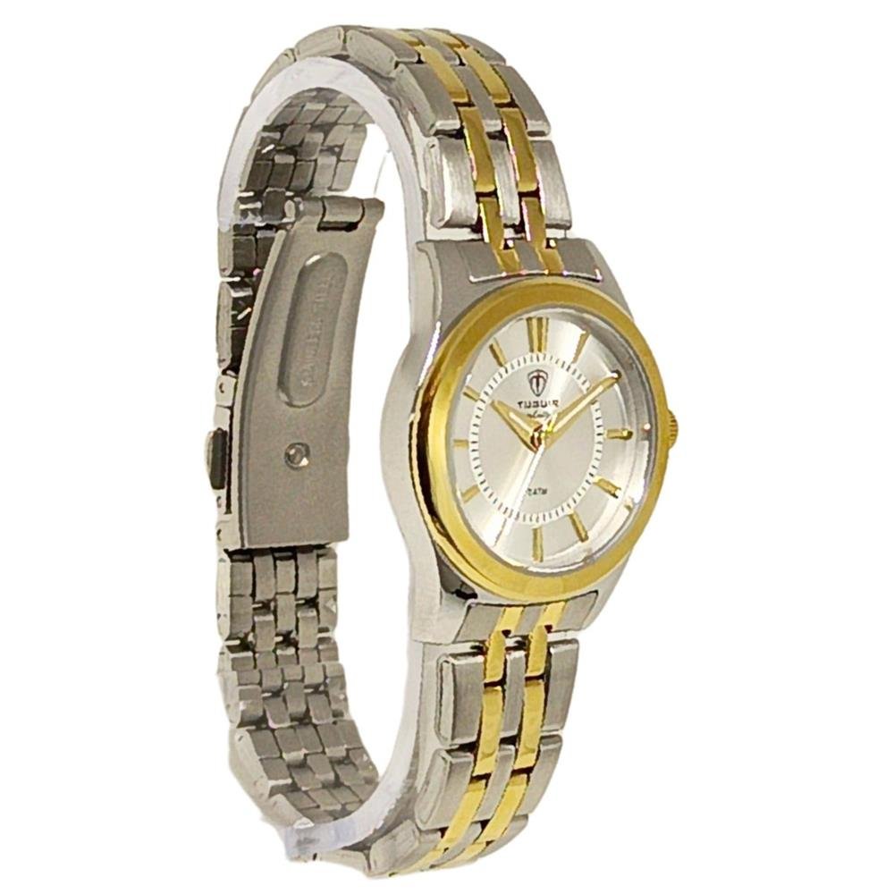 Relógio Tuguir Feminino Ref: Tgi37133 Aço Clássico Bicolor Dourado 2