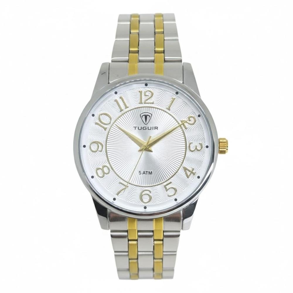Relógio Tuguir Feminino Ref: Tg30423 Casual Bicolor