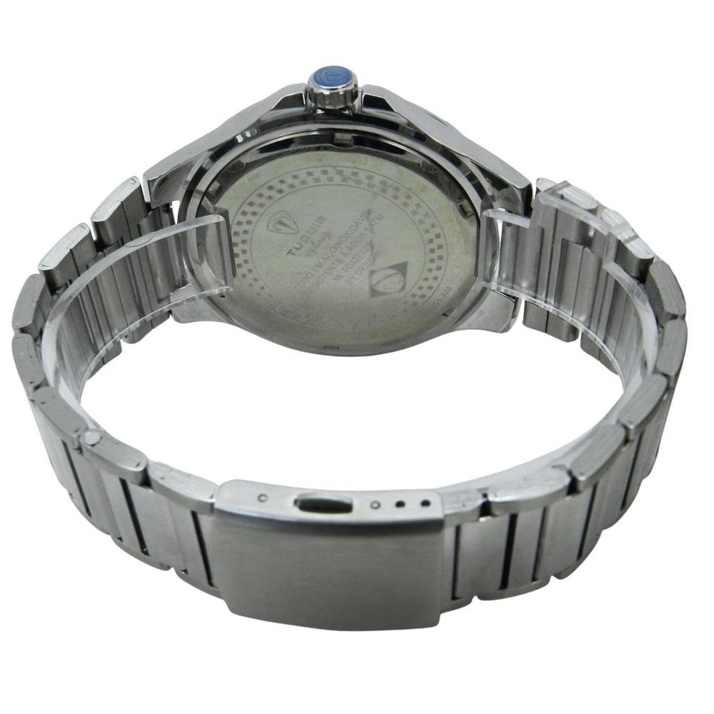 Relógio Tuguir Masculino Ref: Tgi37129 Casual Aço Prateado Prata 4