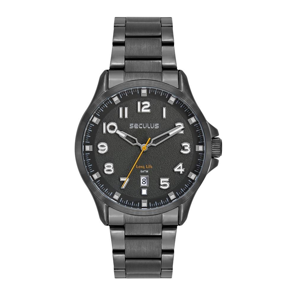 Relógio Seculus Masculino Ref: 77312gpsvpa4 Casual Black