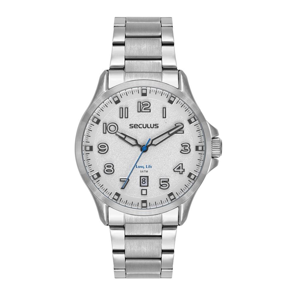 Relógio Seculus Masculino Ref: 77312g0svna3 Casual Prateado