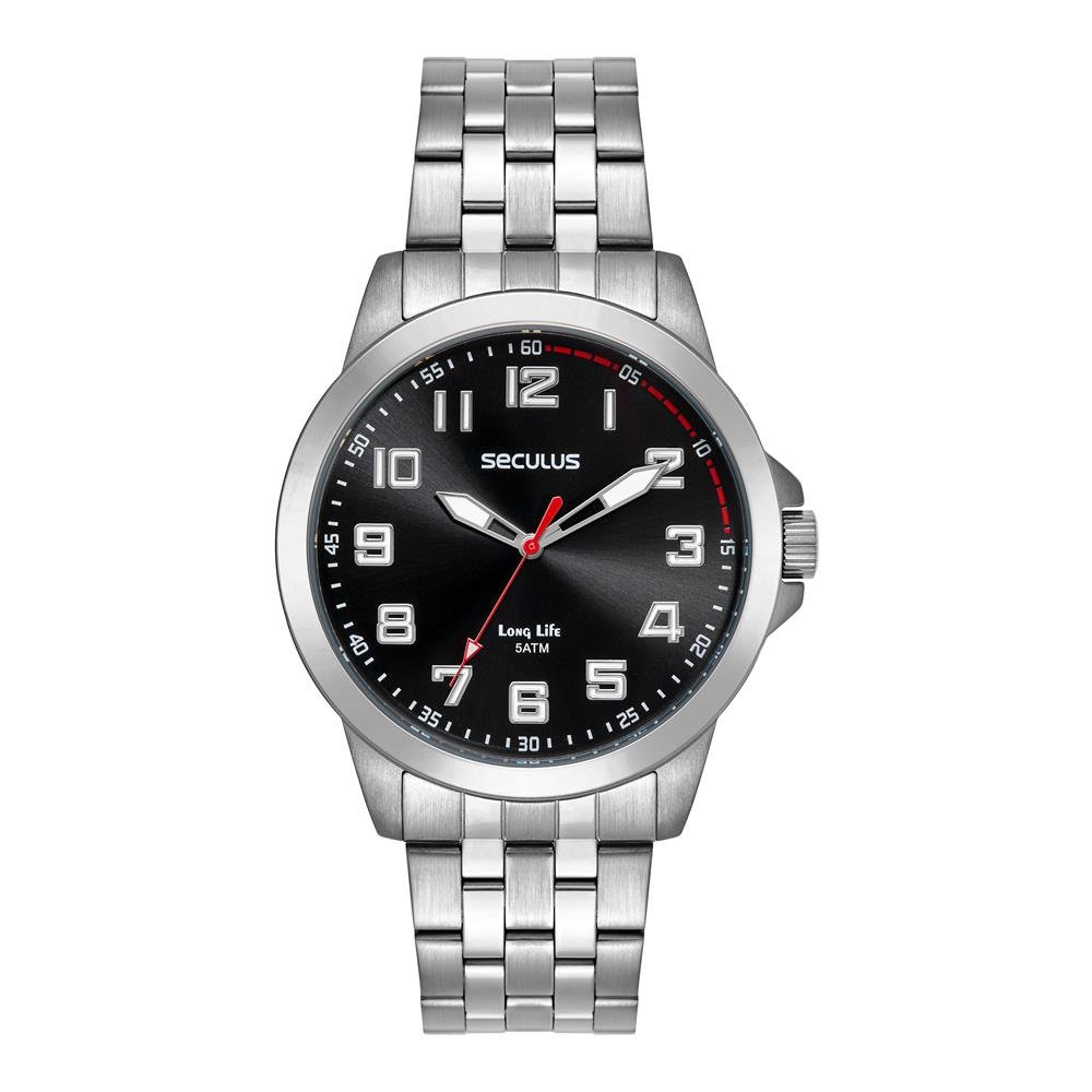 Relógio Seculus Masculino Ref: 44293g0svna1 Casual Prateado