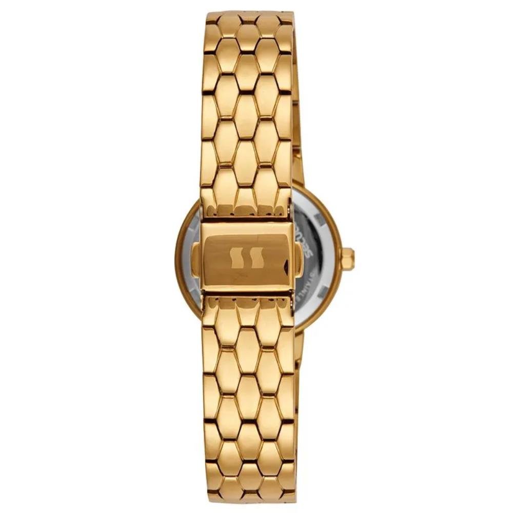 Relógio Seculus Feminino Ref: 23747lpsvds1 Clássico Dourado Dourado 4