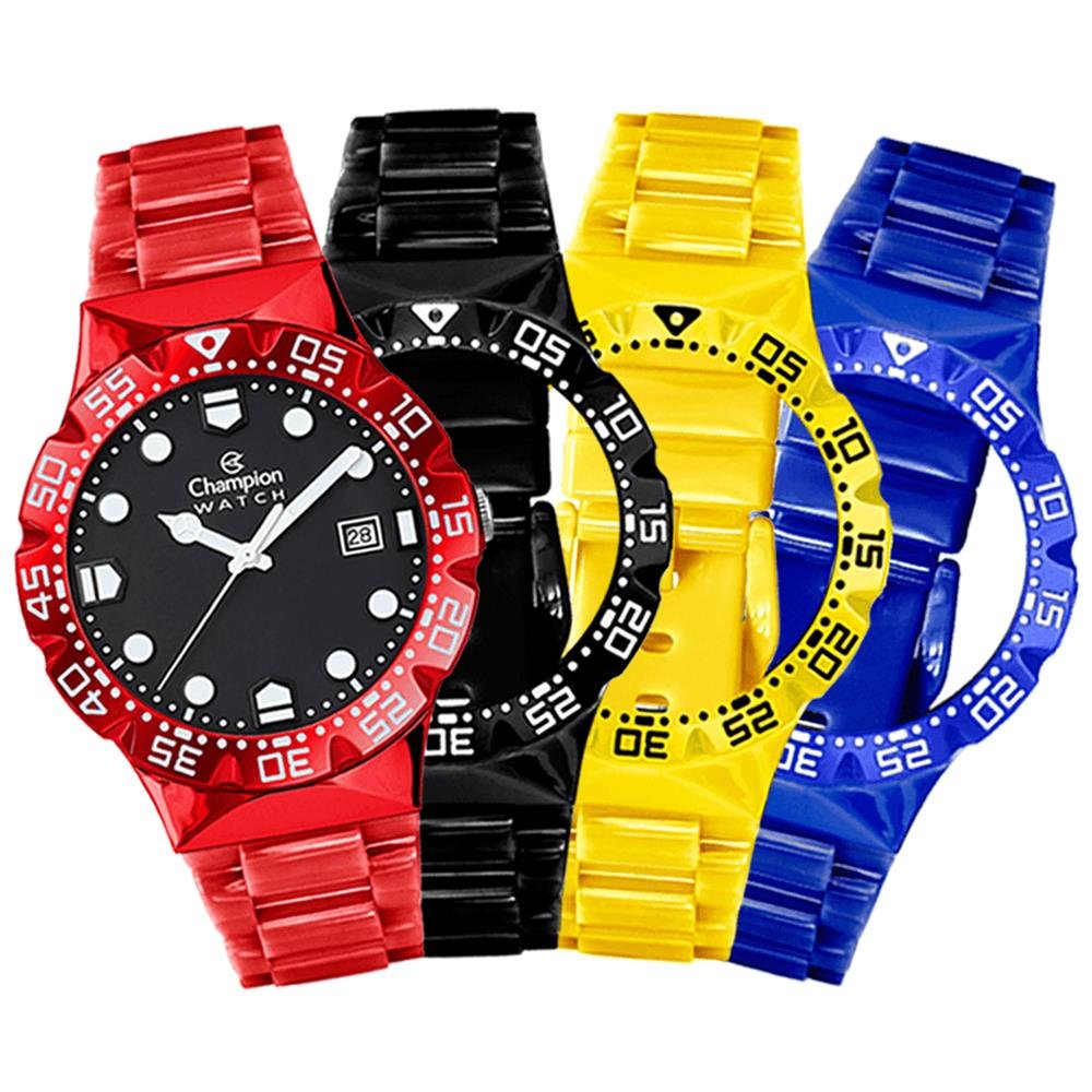 Relógio Champion Watch Ref: Cp31001a Troca Pulseiras