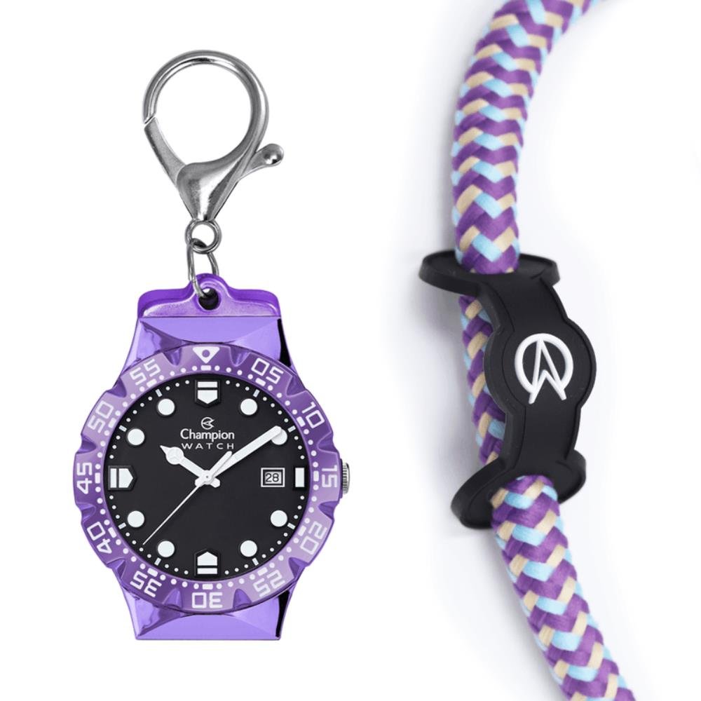 Relógio Champion Watch Ref: Cp31001l Troca Pulseiras Multicores 4