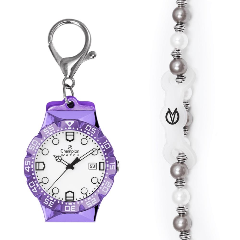 Relógio Champion Watch Ref: Cp31001r Troca Pulseiras Multicores 4
