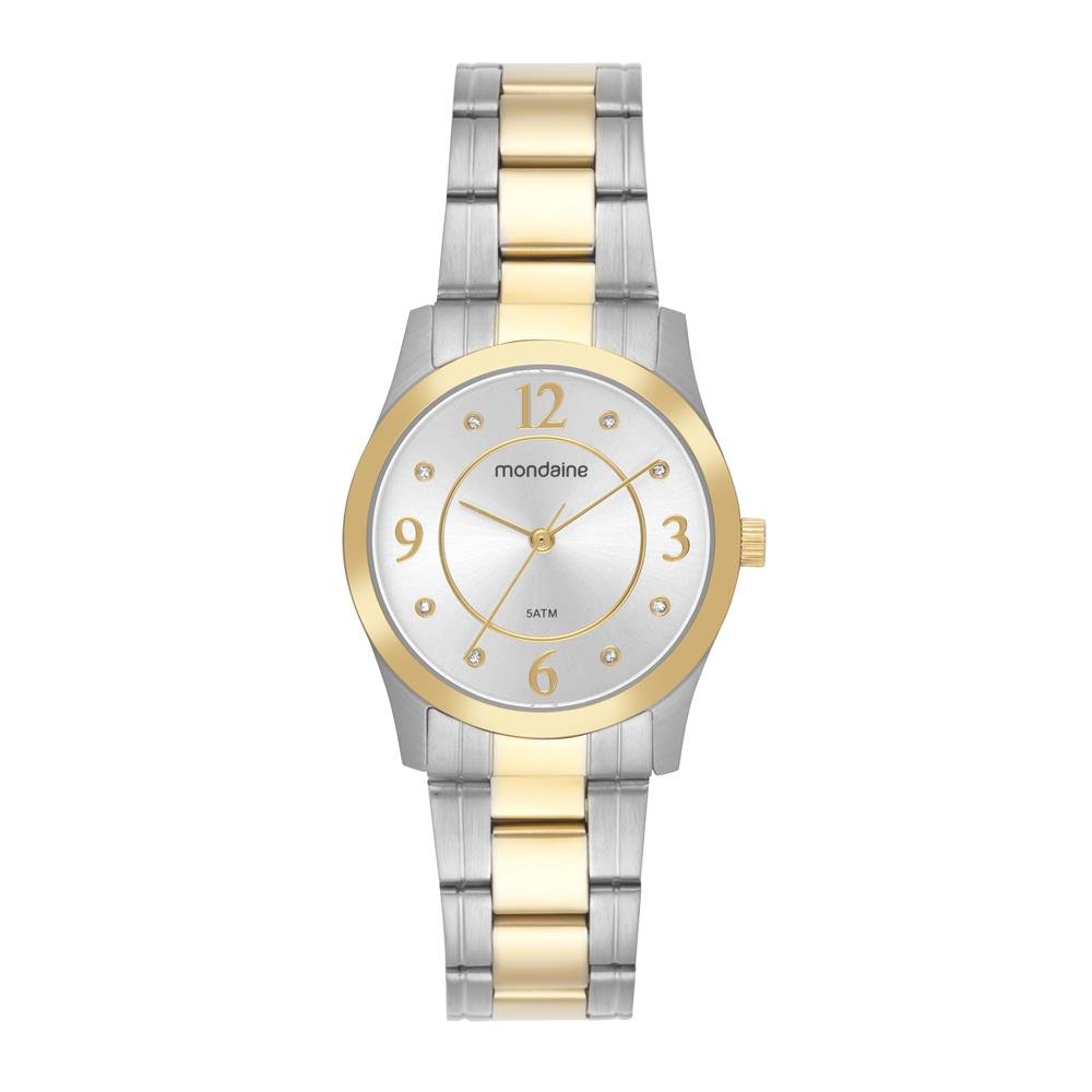 Relogio Mondaine Feminino Ref: 99831lpmvba3 Casual Aço Bicolor