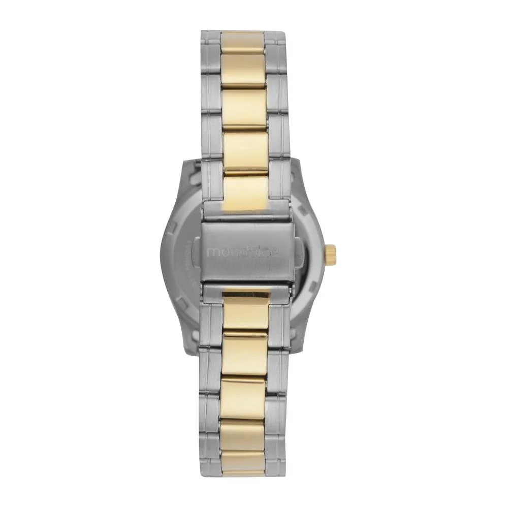 Relogio Mondaine Feminino Ref: 99831lpmvba3 Casual Aço Bicolor Prata/Dourado 3