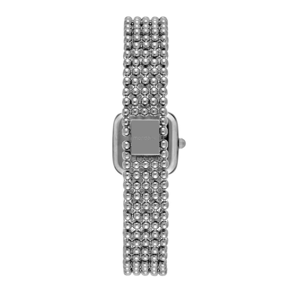 Relogio Mondaine Feminino Ref: 32989l0mvnm2 Bracelete Retangular Prateado Prata 4