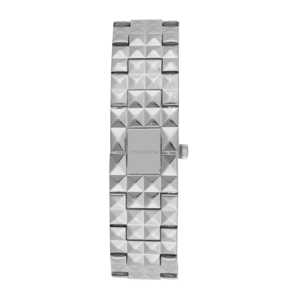 Relogio Mondaine Feminino Ref: 99840l0mvnm2 Bracelete Retangular Prateado Prata 4