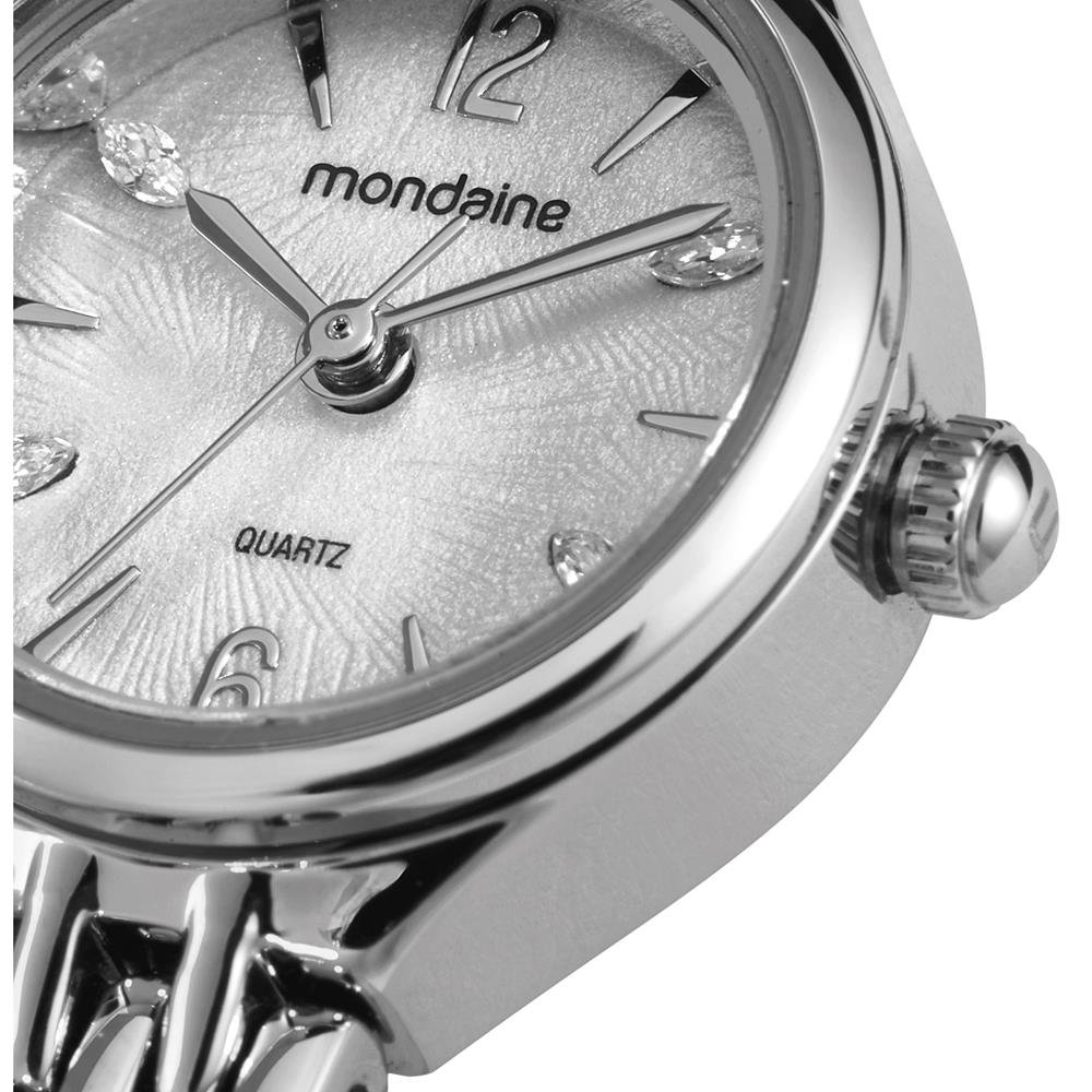 Relogio Mondaine Feminino Ref: 32955l0mvnm2 Bracelete Prateado Prata 2