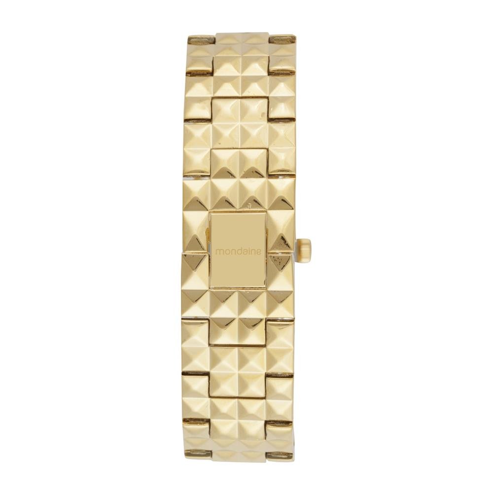 Relogio Mondaine Feminino Ref: 99840lpmvdm1 Bracelete Retangular Dourado Dourado 4