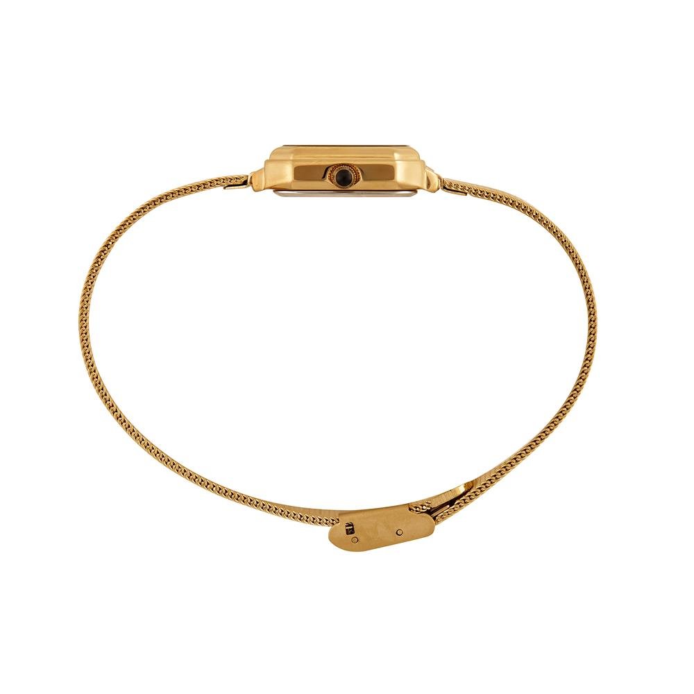Relogio Mondaine Feminino Ref: 32982lpmvde1 Retangular Mesh Dourado Dourado 3