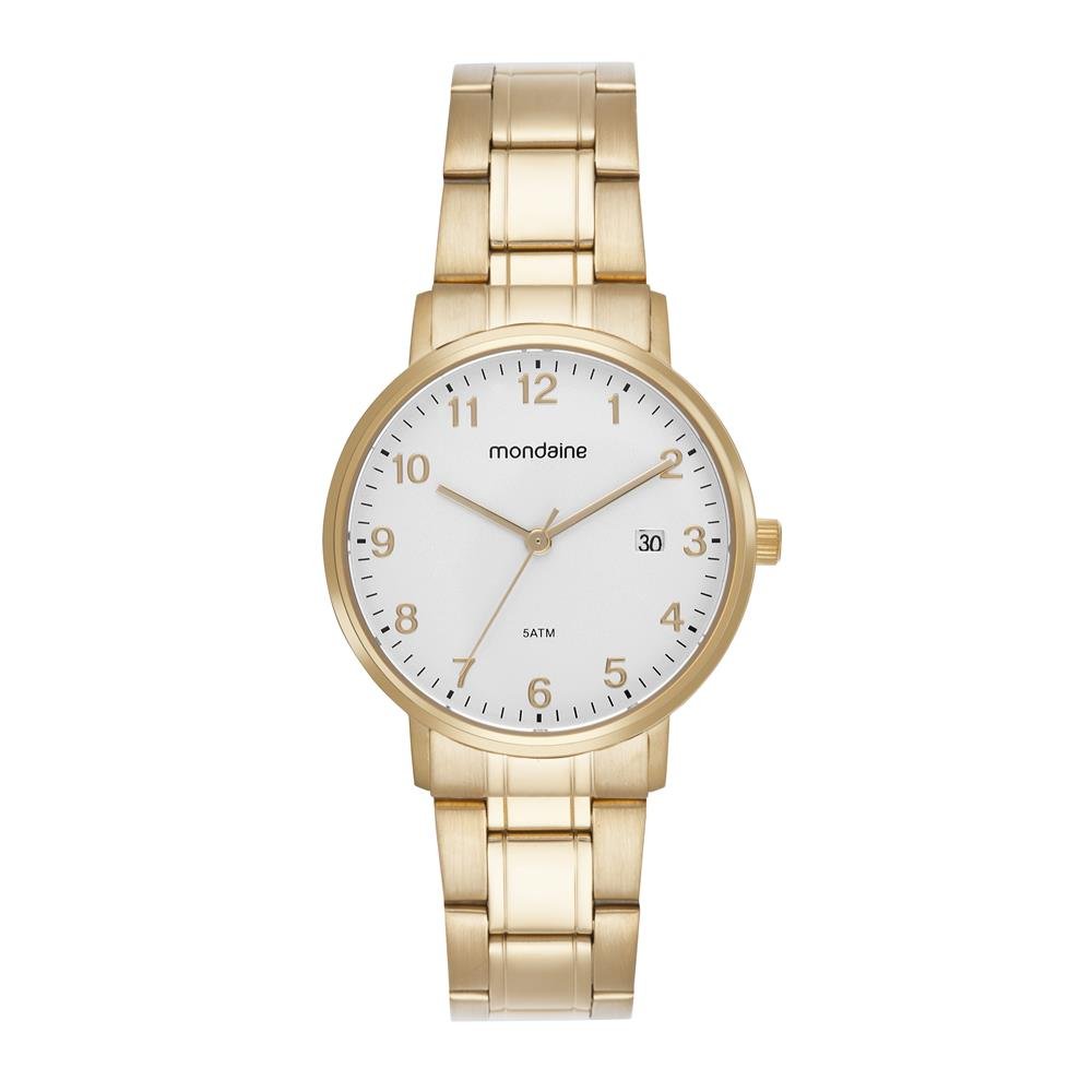 Relogio Mondaine Feminino Ref: 99832lpmvda1 Social Aço Dourado