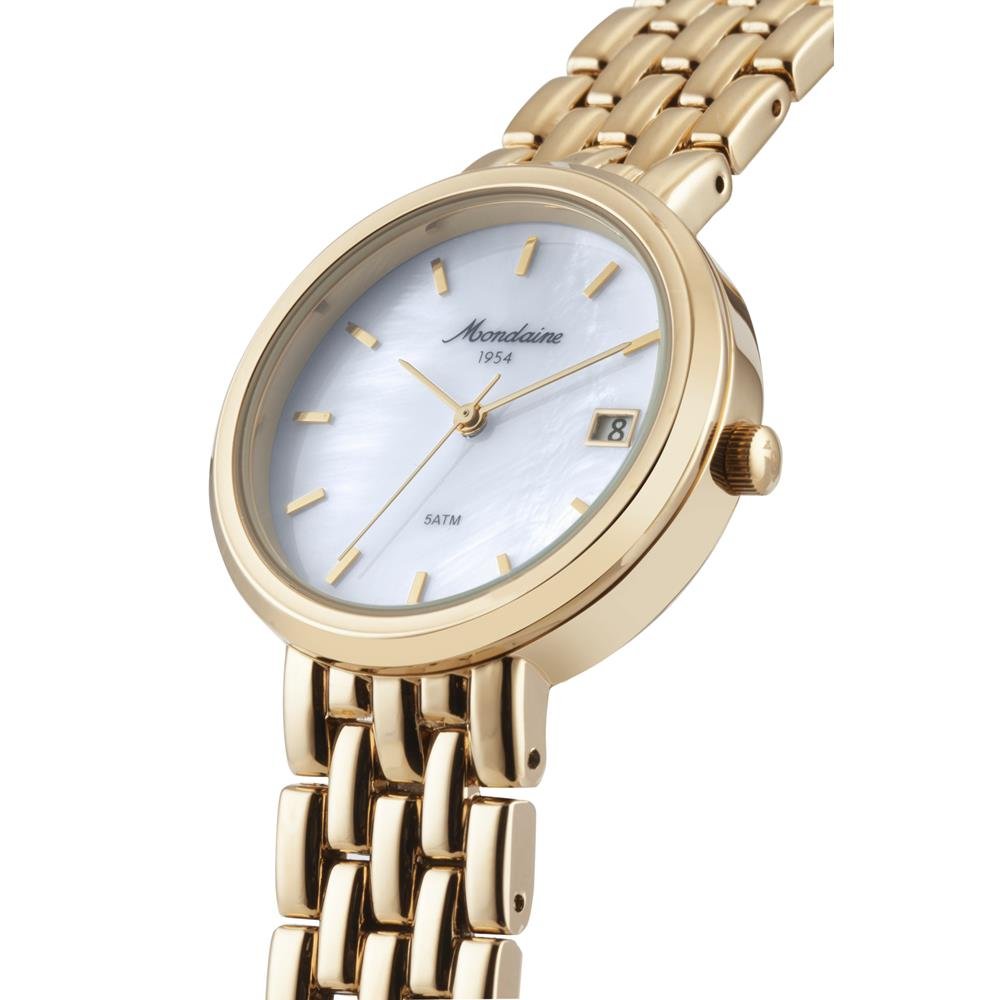 Relogio Mondaine Feminino Ref: 32937lpmvdm1 Clássico Dourado 1954 Dourado 2