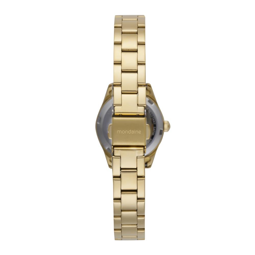 Relogio Mondaine Feminino Ref: 99823lpmvde1 Casual Dourado Dourado 3