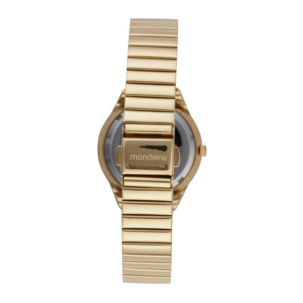 Relogio Mondaine Feminino Ref: 32940lpmvde2 Casual Dourado Dourado 4