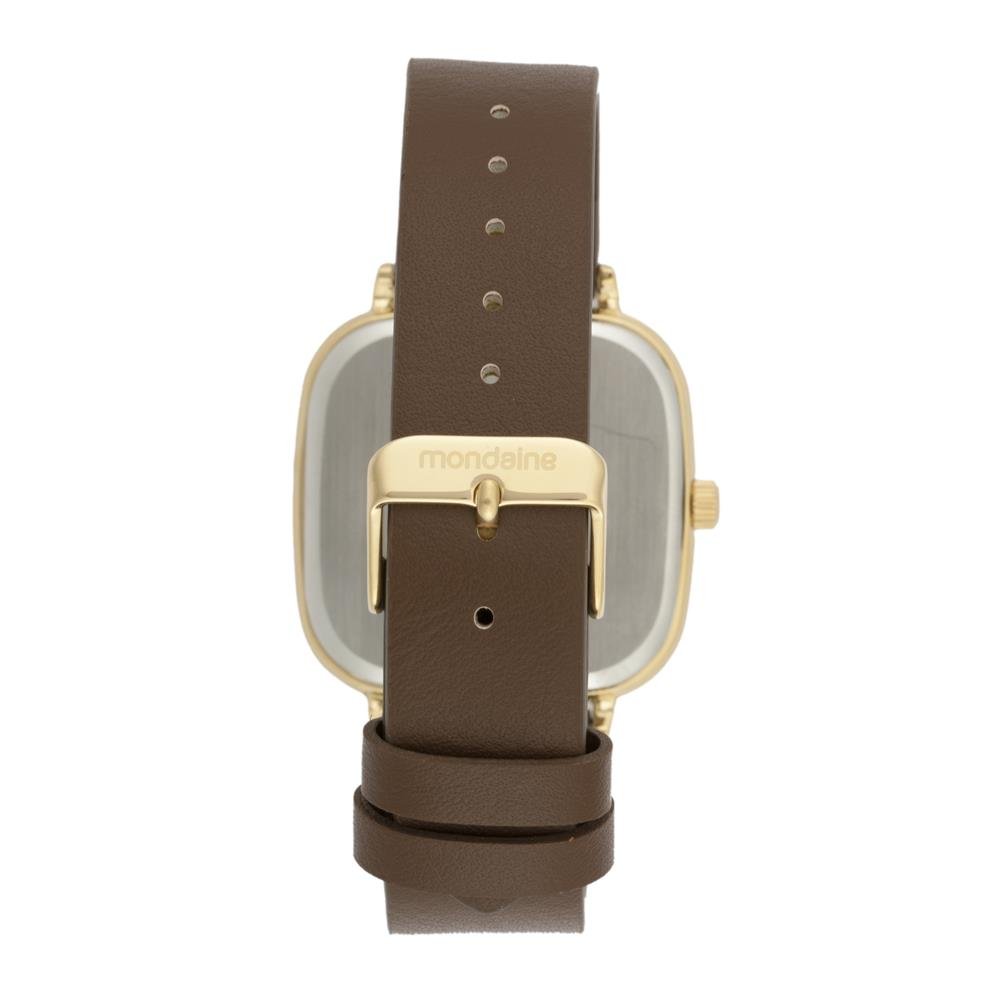 Relogio Mondaine Masculino Ref: 36001gpmvdh1 Retangular Dourado Dourado 2