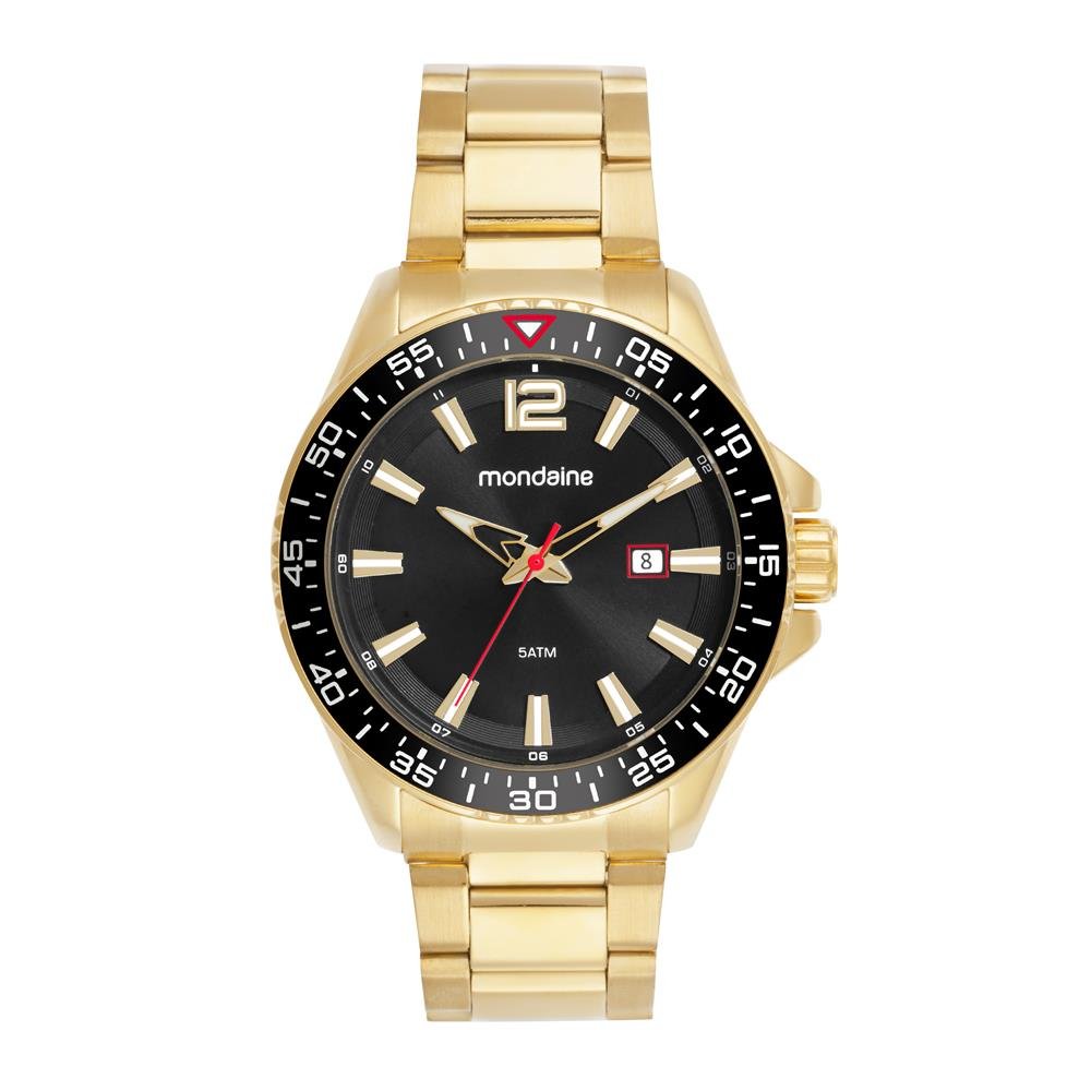 Relogio Mondaine Masculino Ref: 32925gpmvde1 Casual Dourado