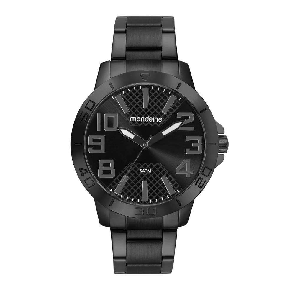 Relogio Mondaine Masculino Ref: 99828gpmvpe2 Esportivo Black Preto 2
