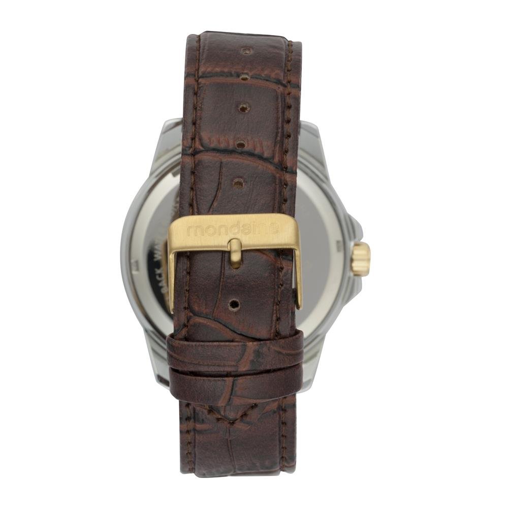 Relogio Mondaine Masculino Ref: 99829g0mvnh2 Casual Bicolor Prata 3