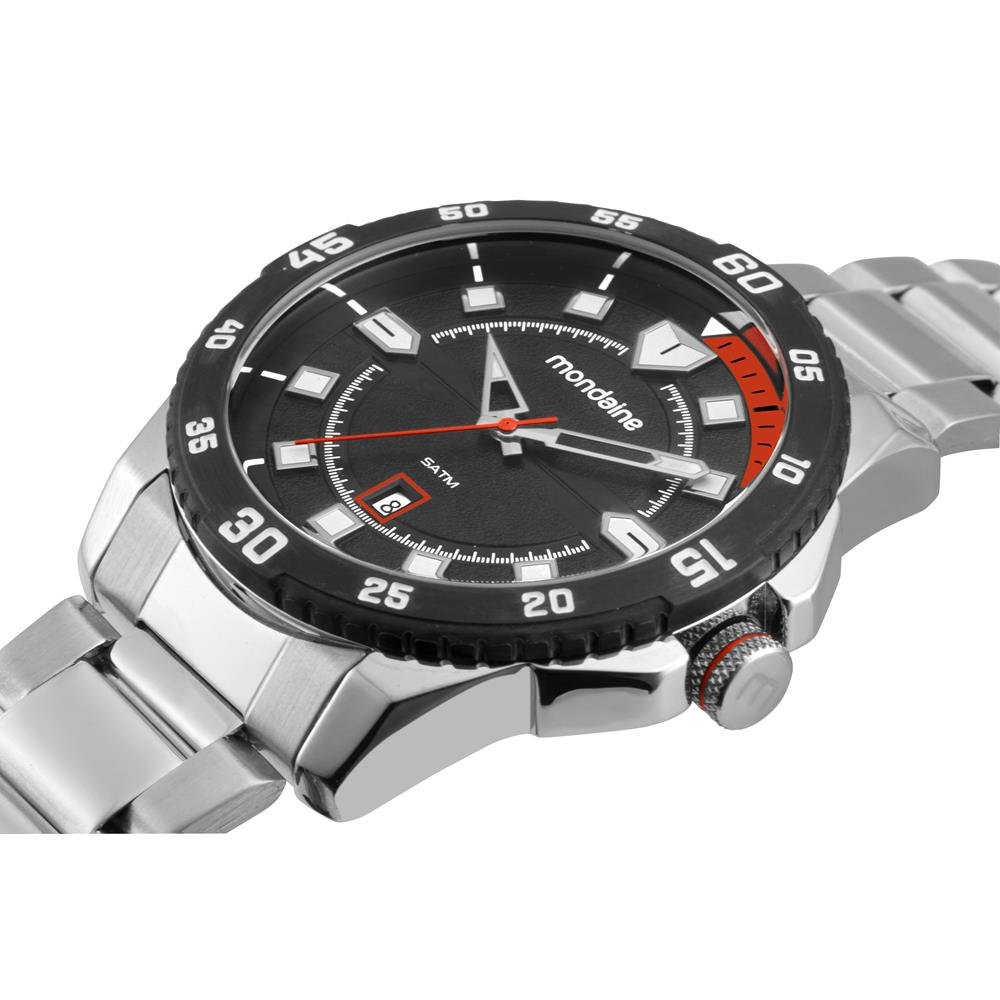 Relogio Mondaine Masculino Ref: 32893gpmvce2 Esportivo Prateado Prata 2