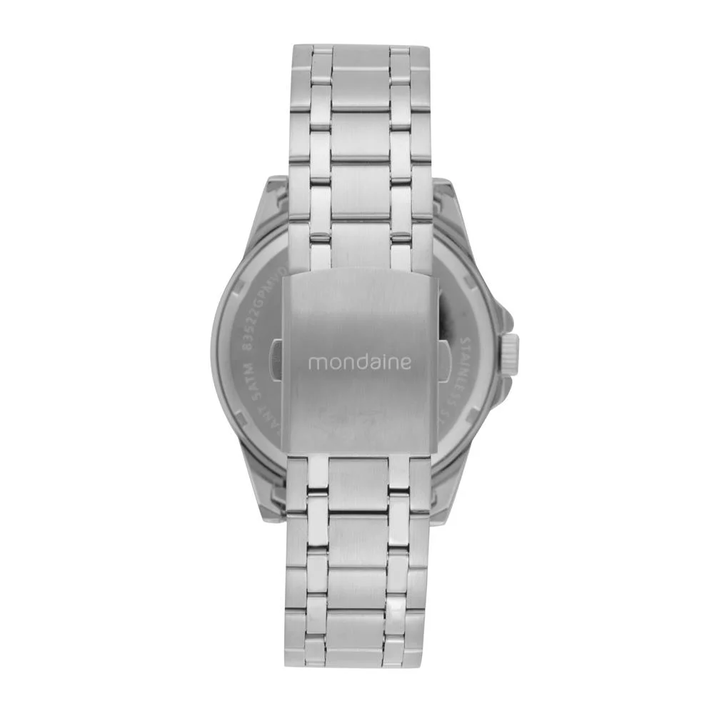 Relogio Mondaine Masculino Ref: 83523g0mvne2 Casual Prateado Prata 2