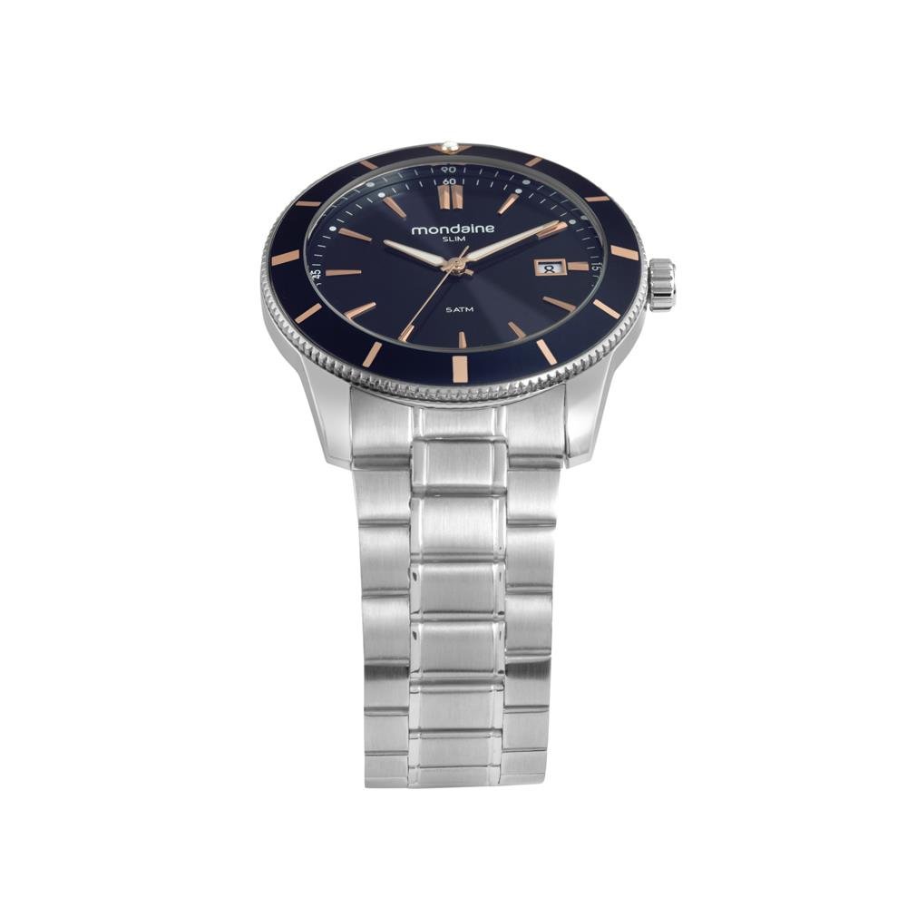 Relogio Mondaine Masculino Ref: 32947g0mvne1 Casual Prateado Prata 2