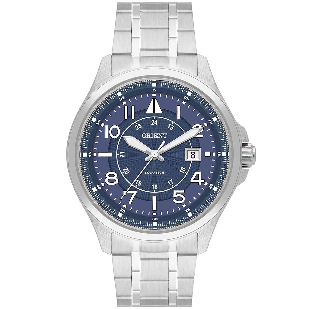 Relógio Orient Masculino Ref: Mbss1504 D2sx Casual Solar Prateado