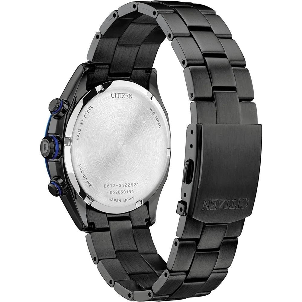 Relógio Citizen Masculino Ref: Ca0438-52e Solar Black Cronógrafo Eco-Drive Preto 4