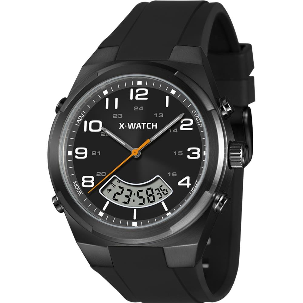 Relógio X-Watch Masculino Ref: Xmnpa024 P2px Anadigi Black