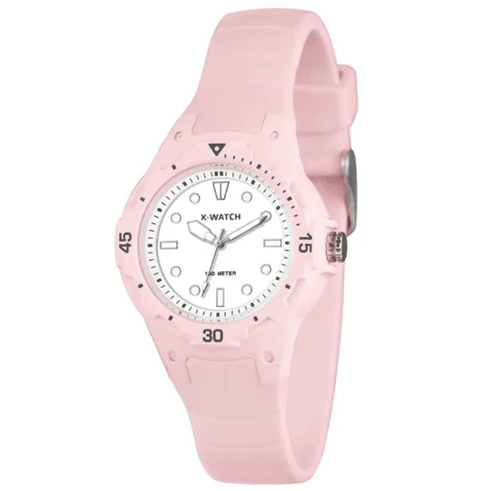 Relógio X-Watch Feminino Ref: Xfpp0023 B1rx Esportivo Analógico Rosa Rosa 3