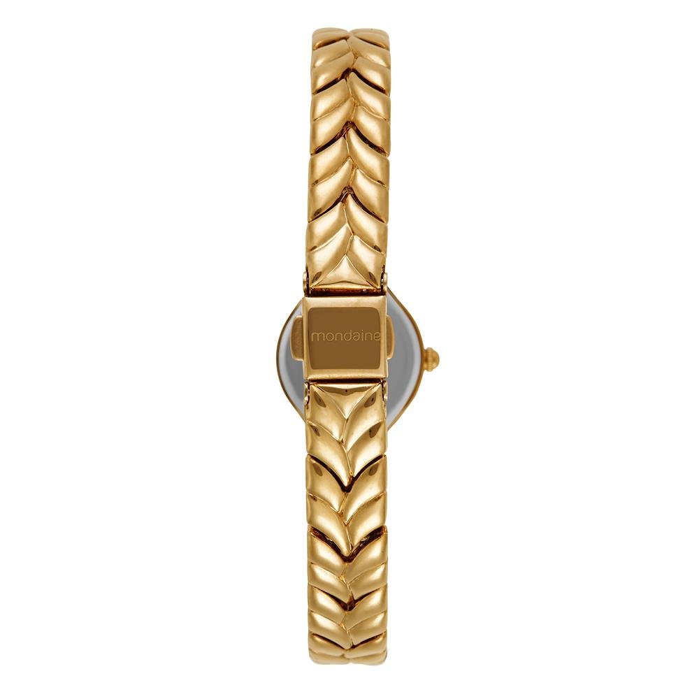 Relogio Mondaine Feminino Ref: 32956lpmvdm1 Clássico Dourado Dourado 4