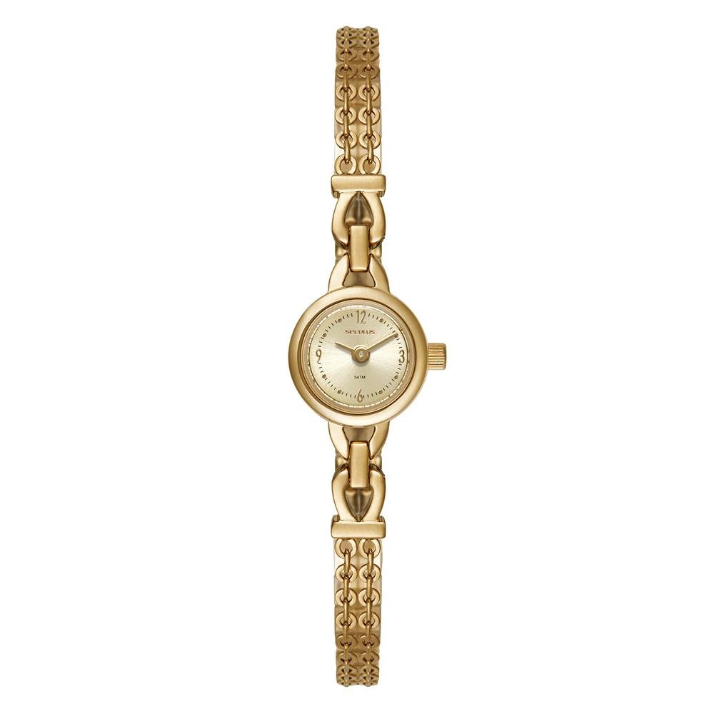 Relógio Seculus Feminino Ref: 44315lpsvdb1 Bracelete Mini Dourado