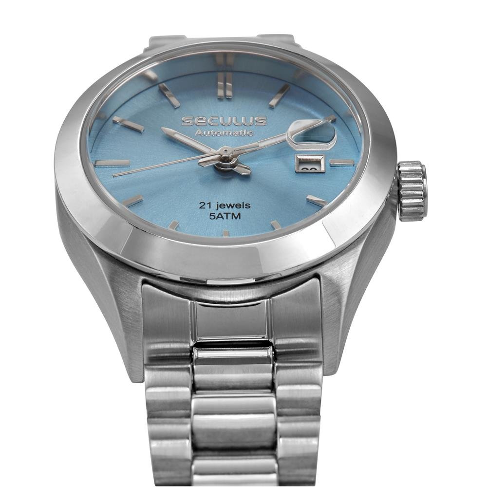 Relógio Seculus Feminino Ref: 44292l0svna3 Automático Prateado Prata 2