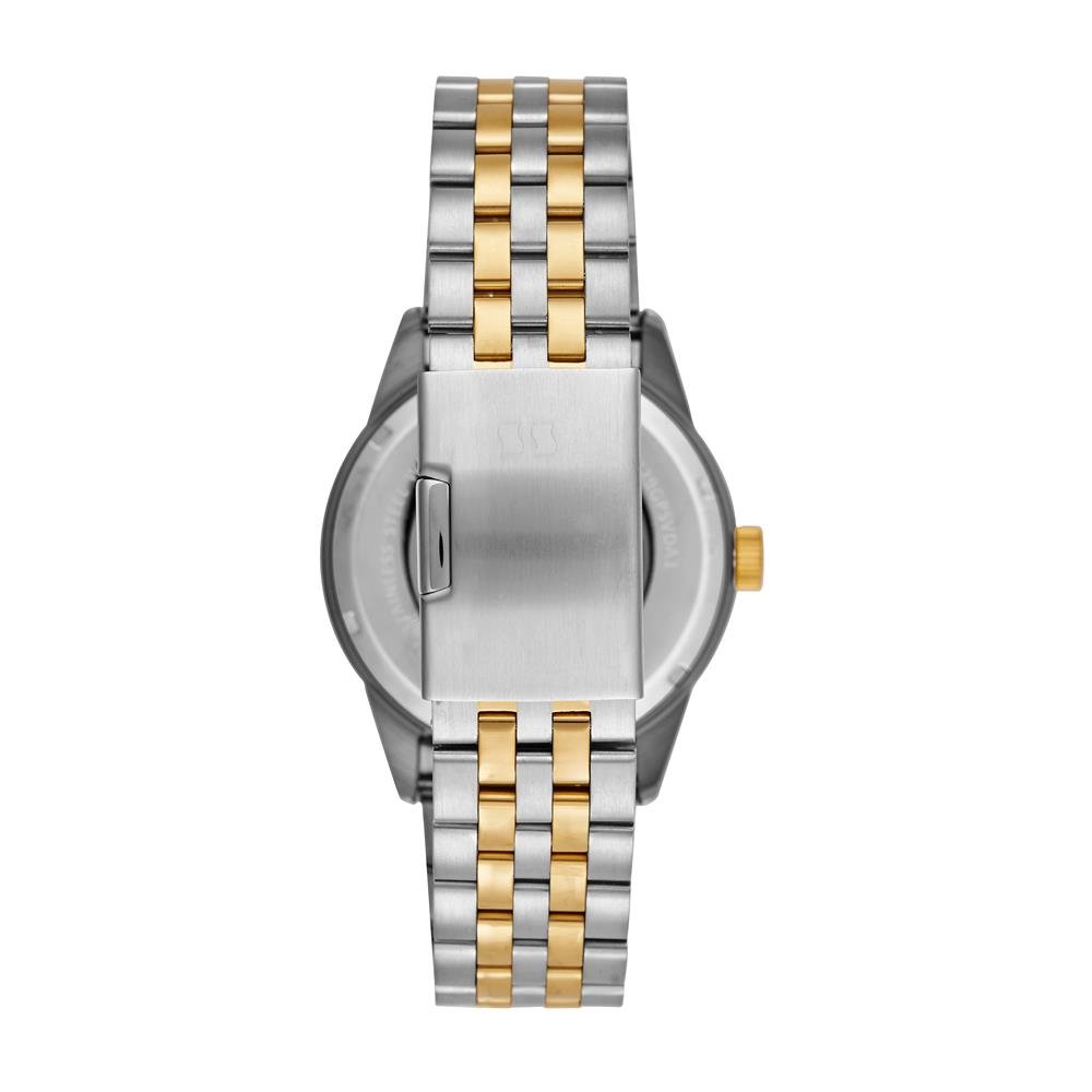 Relógio Seculus Masculino Ref: 44329gpsvba2 Automático Open Heart Bicolor Prata 4