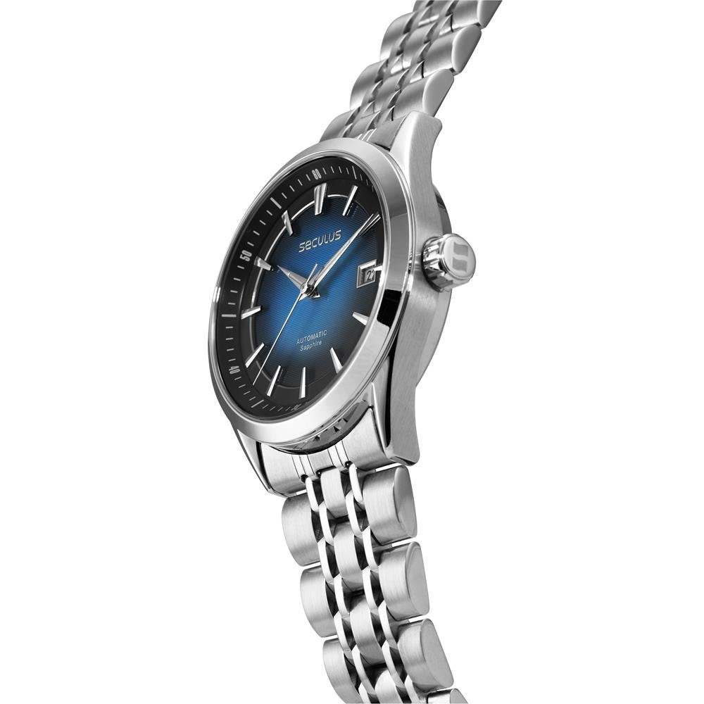 Relógio Seculus Masculino Ref: 77349g0svna2 Automático Prateado Prata 2